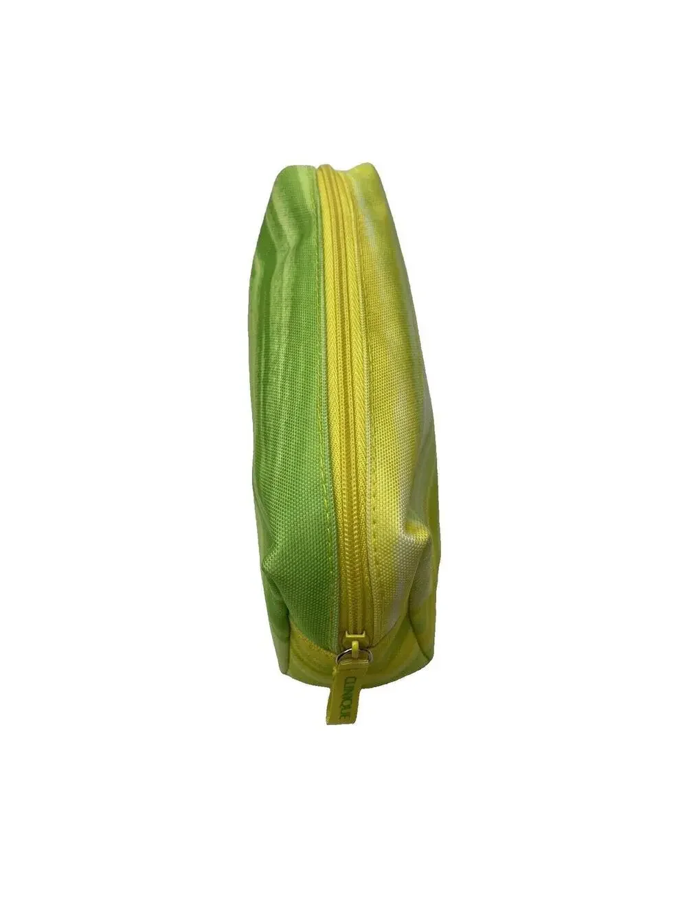 Clinique Makeup Bag Green and Yellow Cosmetic Pouch New